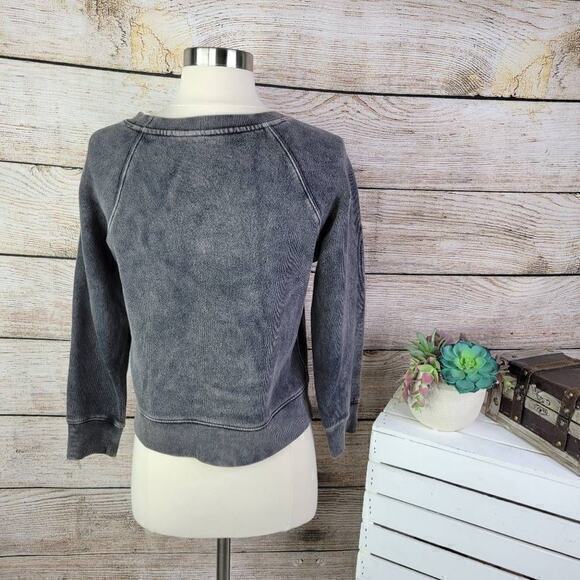 Intimately Free People Women's Sweatshirt Round Neck Long Sleeve Gray Size Small - Picture 3 of 5